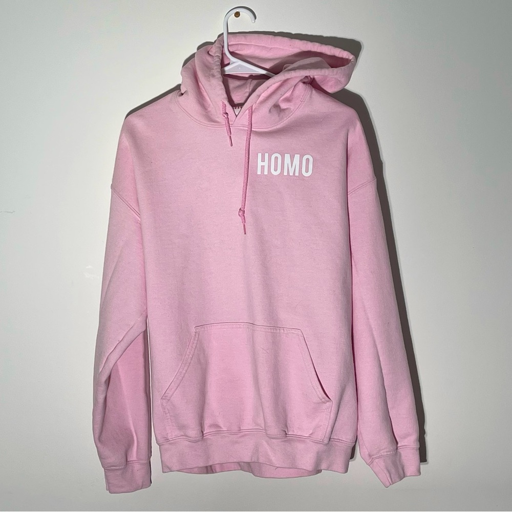 Like New Pink “HOMO” sweatshirt